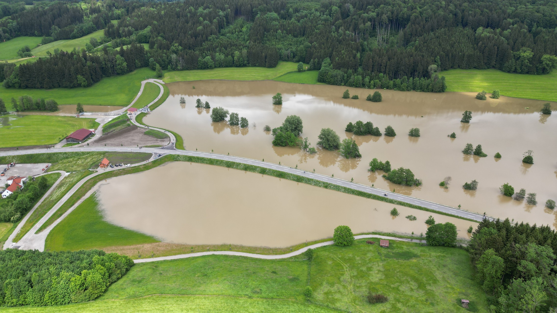 Wasserrückhaltebecken in Kempten; Foto: © WWA Kempten
